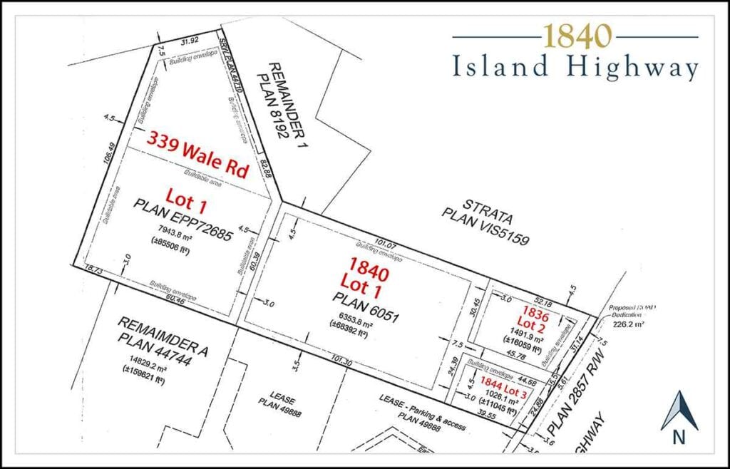 1840 Island Highway Vitoria BC-Plot Plans and layout