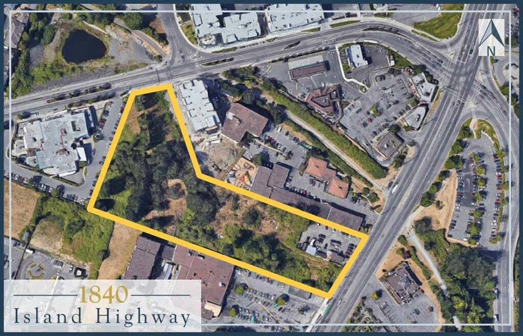 1840 Island Highway Victoria BC-Satellite Property Outline